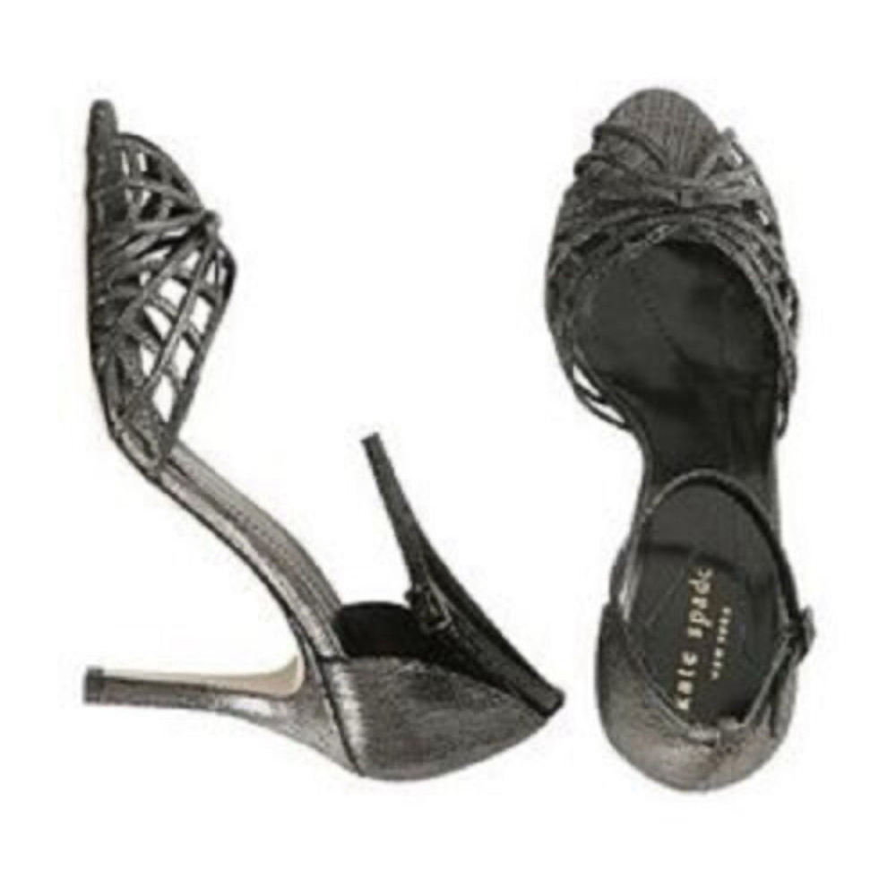 Kate Spade Black Strappy Heels - Picture 2 of 6